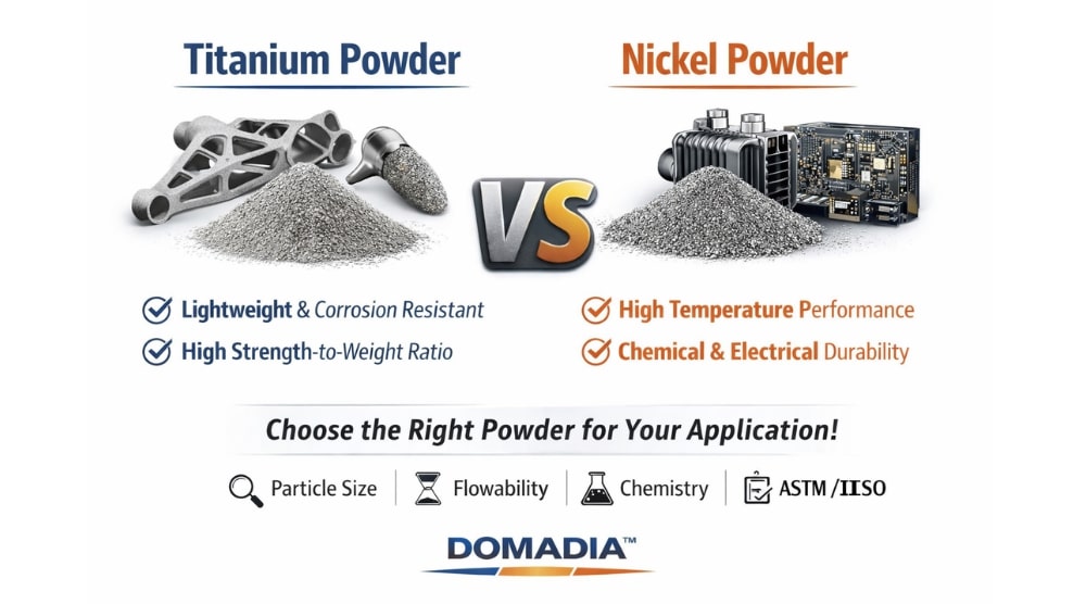 Titanium Powder vs Nickel Powder: Choosing the Right Powder for Your Application 1 Titanium Powder vs Nickel Powder: Choosing the Right Powder for Your Application