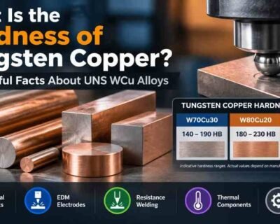 What Is the Hardness of Tungsten Copper? 9 Powerful Facts About UNS WCu Alloys 6 What Is the Hardness of Tungsten Copper? 9 Powerful Facts About UNS WCu Alloys