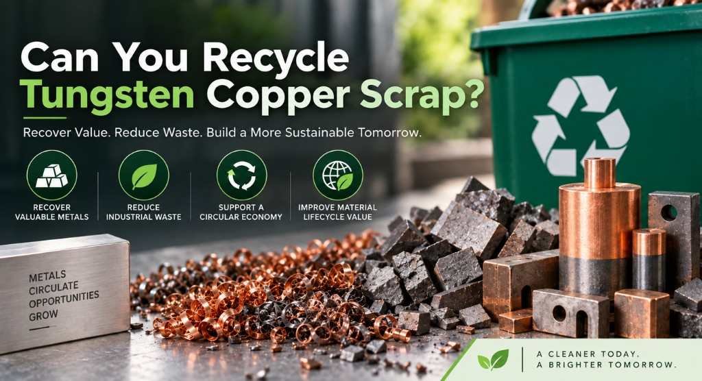 Can You Recycle Tungsten Copper Scrap? 9 Powerful Benefits of Scrap Recovery 1 Can You Recycle Tungsten Copper Scrap? 9 Powerful Benefits of Scrap Recovery