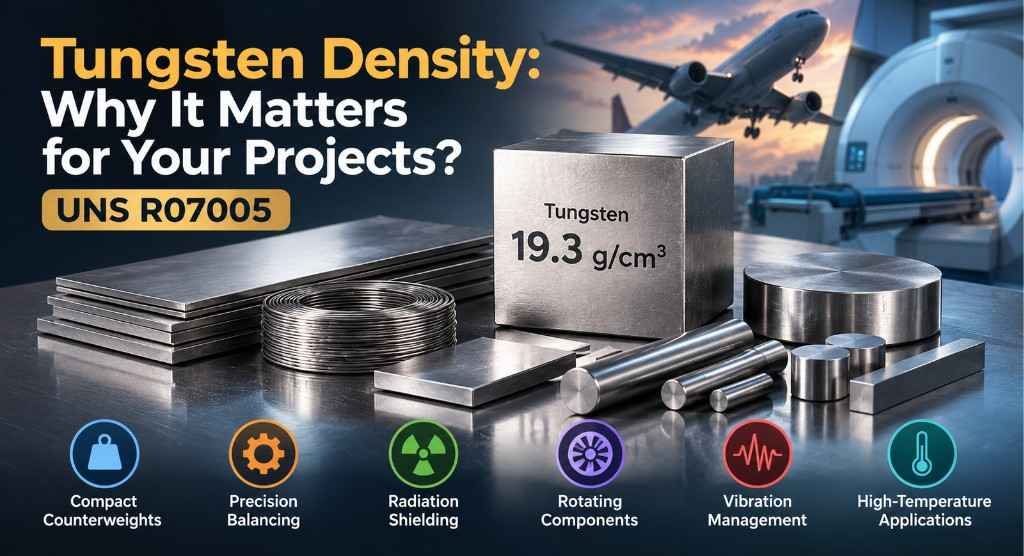 Tungsten Density: Why It Matters for Your Projects? | UNS R07005 1 Tungsten Density: Why It Matters for Your Projects? | UNS R07005