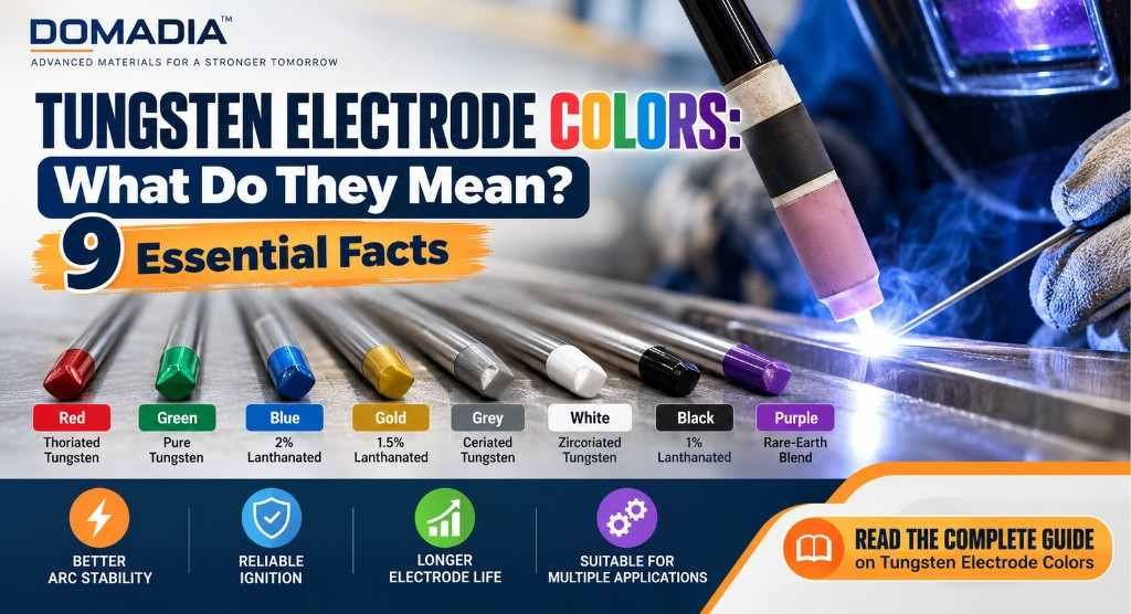 Tungsten Electrode Colors: What Do They Mean? 9 Essential Facts 1 Tungsten Electrode Colors: What Do They Mean? 9 Essential Facts