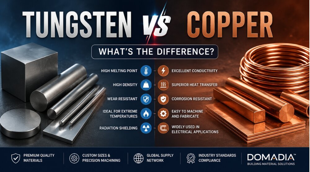 Tungsten vs Copper: Complete Comparison Guide for Engineers 1 Tungsten vs Copper: Complete Comparison Guide for Engineers