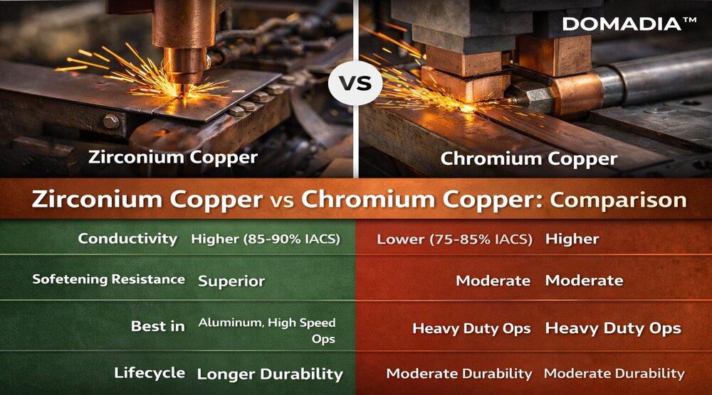 Zirconium Copper vs Chromium Copper: 7 Powerful Truths About Longer Performance | DOMADIA™ 1 Zirconium Copper vs Chromium Copper: 7 Powerful Truths About Longer Performance | DOMADIA™