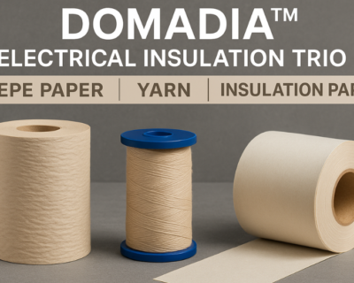 DOMADIA™ Electrical Insulation Trio: How Crepe Paper, Yarn & Insulation Paper Work Together